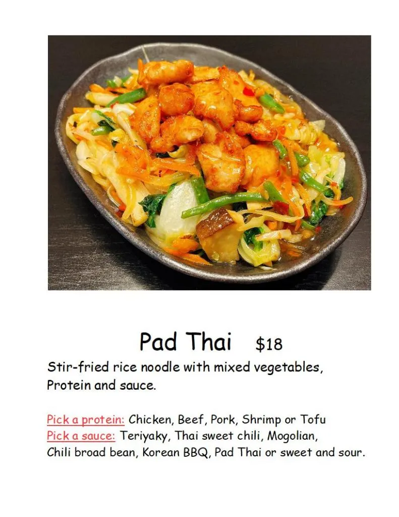 Pan-Asian dish at I&J Fusion