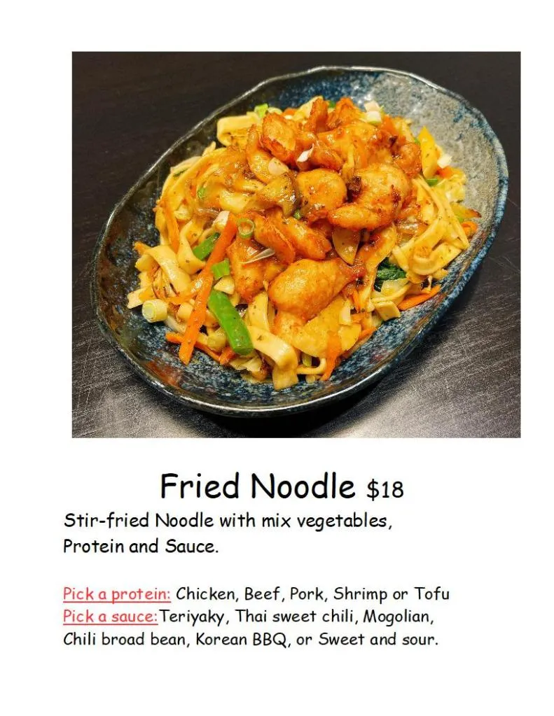 Pan-Asian dish at I&J Fusion